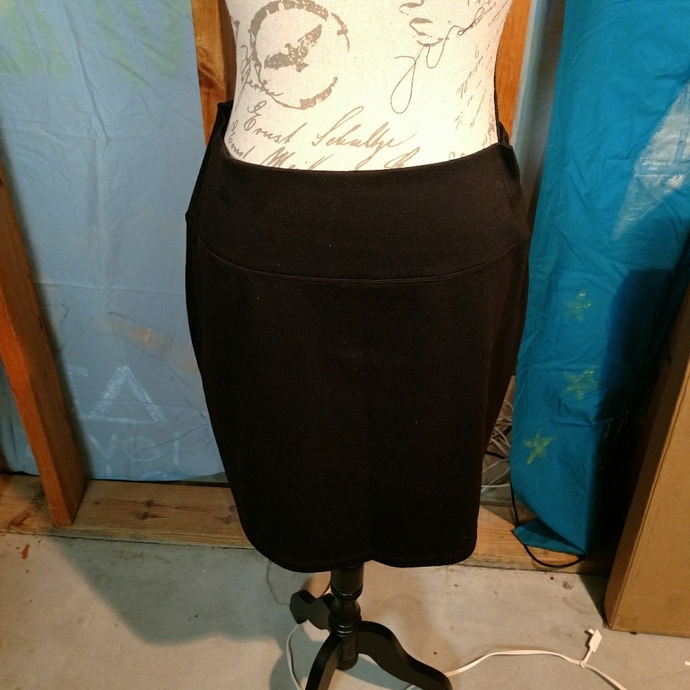 Black mini skirt